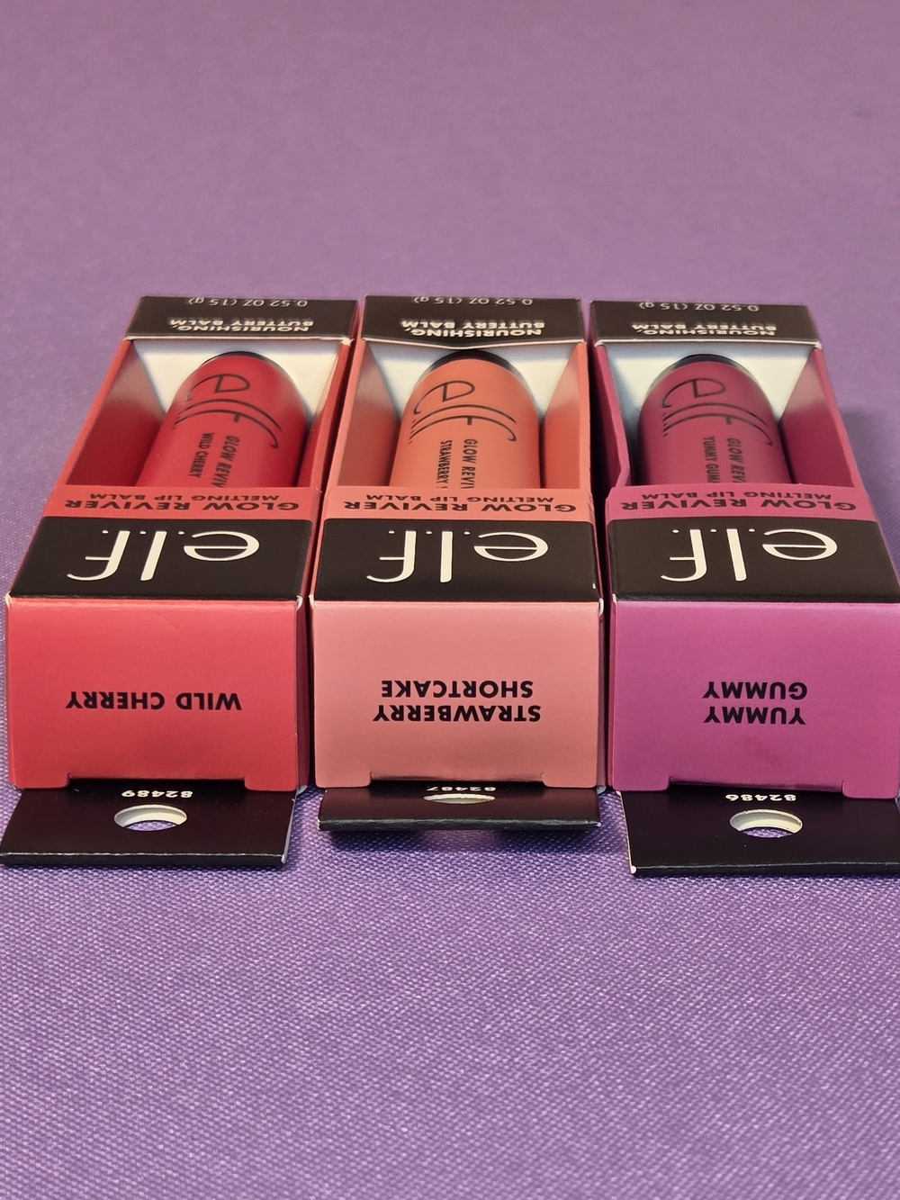e.l.f. Glow Reviver Melting Lip Balm Trio - Red, Peach, Pink - Picture 8 of 8